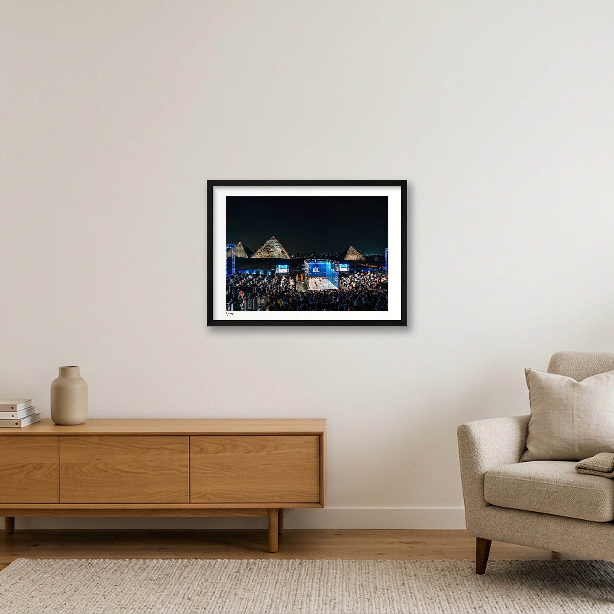 At The Pyramids — 59×42cm, 23×17" Black Frame